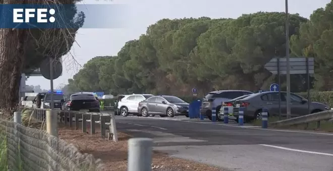 Seis muertos al arrollar un camión un control de la Guardia Civil en Los Palacios