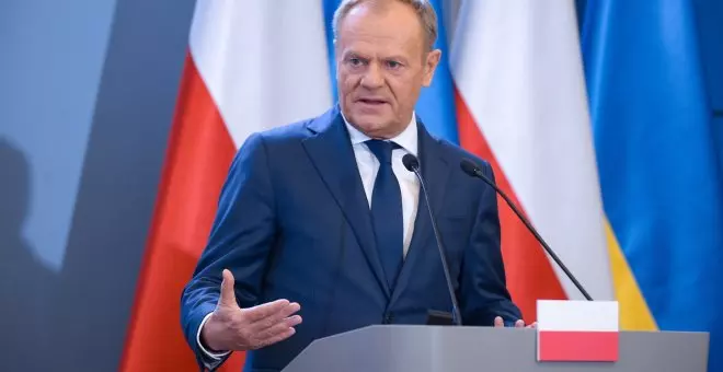 El primer ministro de Polonia, Donald Tusk, habla de una "nueva era bélica" en Europa y aboga "por una defensa común"