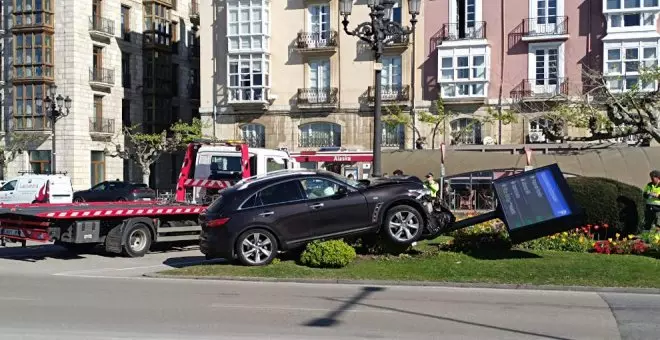 Aparatoso accidente en Santander