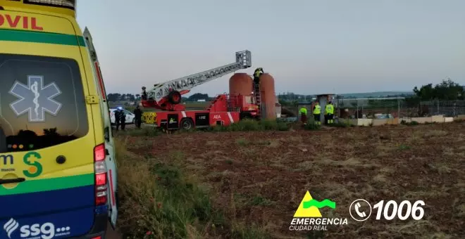 Con hipotermia y algunas heridas, rescatado del interior de una tinaja un hombre de 80 años en Valdepeñas