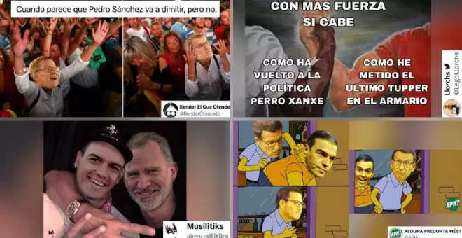 Los memes más tronchantes con la decisión de Pedro Sánchez: "¿Alguien sabe si un Falcon puede hacer trompos?"