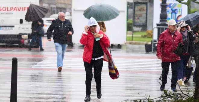 Nueva borrasca: Lluvias en casi todo el país y temperaturas hasta 10ºC por debajo de lo normal