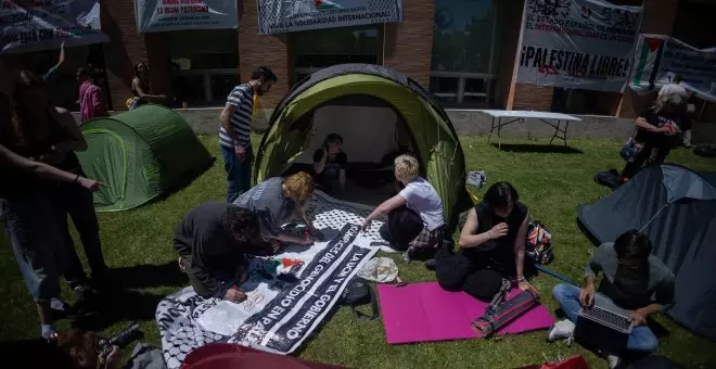 La Acampada por Palestina en la Complutense de Madrid se levanta tras un mes de protestas