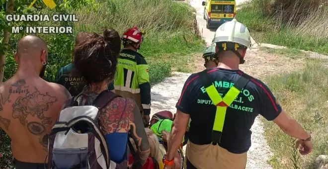 Evacuada al hospital una senderista de 65 años tras sufrir una caída en una zona de difícil acceso en Ayna