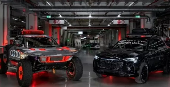 El Audi más todoterreno que puedes comprar es este Q8 e-tron edition Dakar, que rinde tributo al rally más famoso