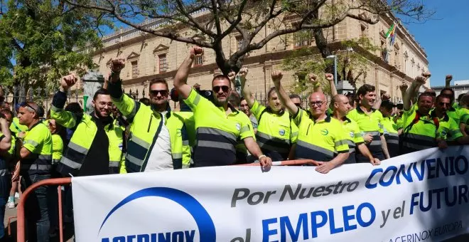 Una mayoría de trabajadores de Acerinox votan poner fin a la huelga tras 135 días