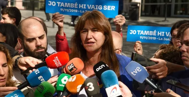 Laura Borràs, agredida en un acto con militantes de Junts en Tarragona