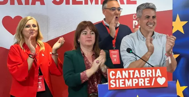 El PSOE cántabro celebra el "extraordinario" resultado para contener el avance de la extrema derecha