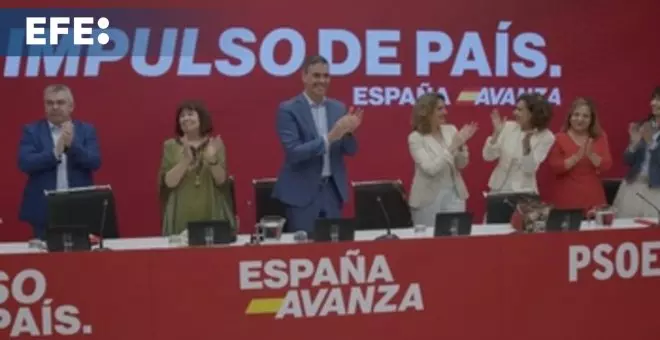 Pedro Sánchez preside la Comisión Ejecutiva del PSOE