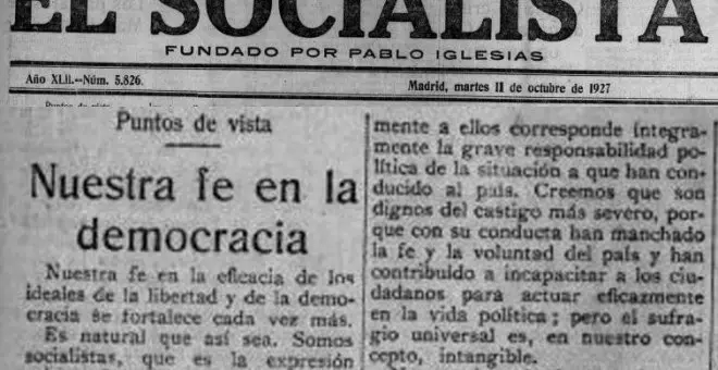 Democracia y socialismo en la España de 1927