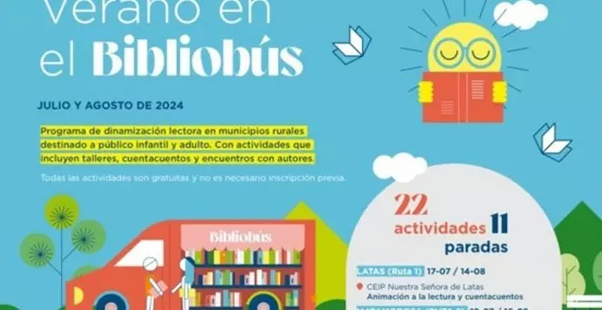 'Verano en bibliobús' recorrerá once municipios con 22 actividades