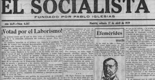 El programa laborista de 1929