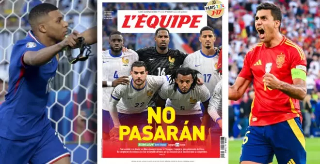 El guiño republicano de 'L'Équipe' para el partido entre España y Francia en la Eurocopa