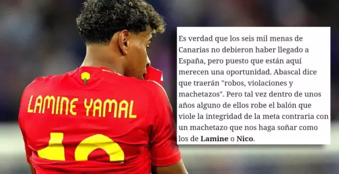 El "repugnante" editorial de 'El Español' sobre Lamine Yamal, Nico Williams y los menores migrantes en España: "Solo eres válido si sabes meter un gol"