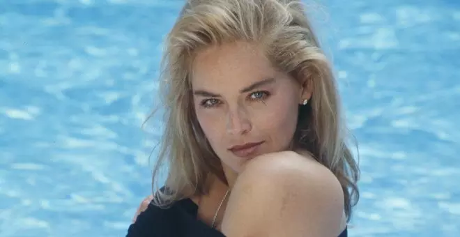 Momentos estelares en la piscina / Sharon Stone, 1990