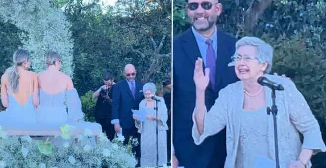 El discurso viral de una abuela en la boda LGTBI+ de su nieta: "Se me ha metido algo en el ojo"