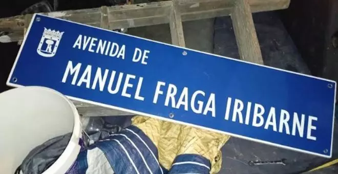 El Foro por la Memoria de Madrid retira la calle dedicada a Manuel Fraga