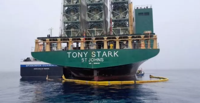 Retienen el buque Tony Stark en Ceuta por verter una tonelada de fueloil