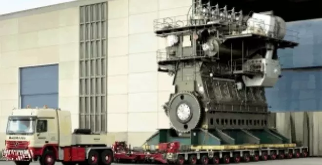 Tiene poco de 'eléctrico', pero este gigantesco motor de 27 metros y 114.000 CV presume de eficiencia