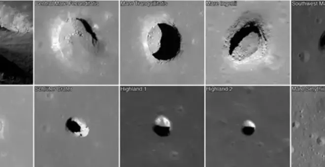 La NASA descubre cuevas debajo de la superficie de la Luna