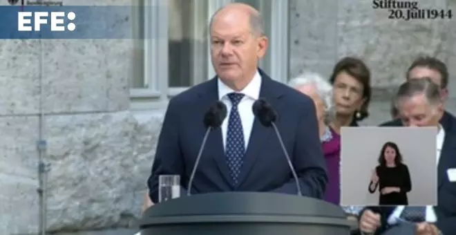 Scholz participa en el homenaje a los miembros de la conspiración militar que intentó asesinar a Hitler