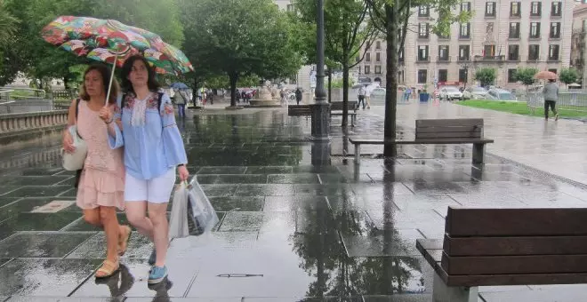 Las temperaturas descenderán este domingo, con riesgo de precipitaciones