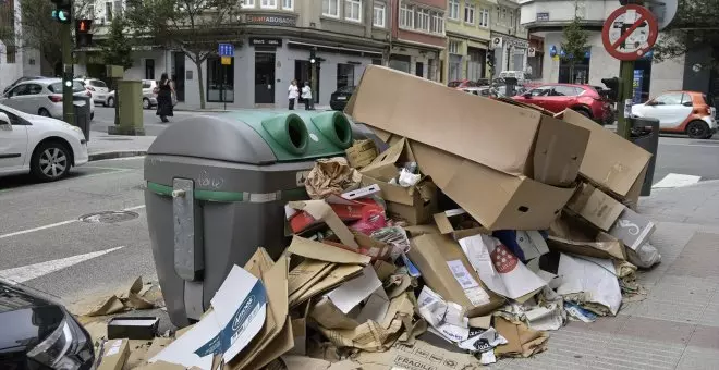 A Coruña entra en emergencia sanitaria tras un mes de huelga de recogida de basuras