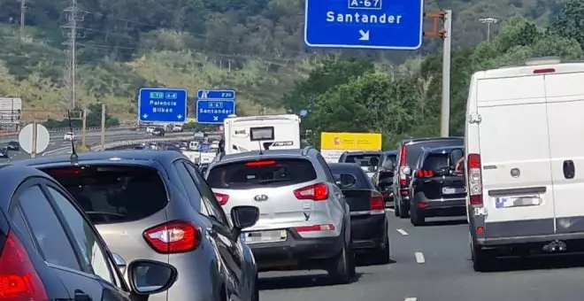 Importantes retenciones en la A-8 en Vizcaya en dirección a Cantabria