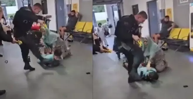 Suspendido un policía de Mánchester tras patear y pisotear la cabeza de un hombre durante una detención en el aeropuerto