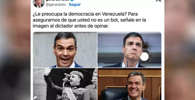 "Si no llevaran años hablando de dictadura sanchista...": el cinismo de la derecha española con las elecciones en Venezuela