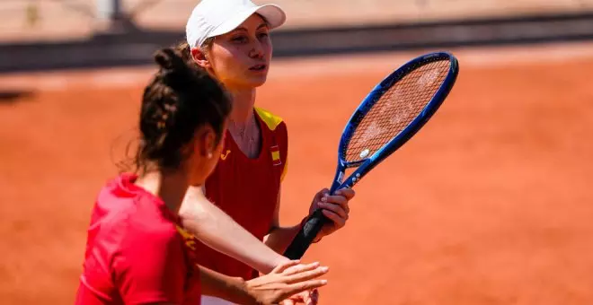 Cristina Bucsa y Sara Sorribes se meten en semifinales de dobles en los JJOO tras un super tie-break