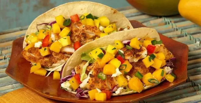 Pato confinado - Receta de tacos de pollo y mango