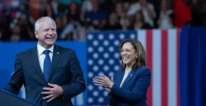 Harris y Walz se lanzan a la campaña: "Estamos en desventaja pero tenemos impulso"