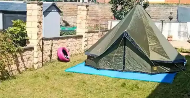 La nueva forma de viajar en Cantabria: una tienda de campaña como alojamiento en el jardín de una casa