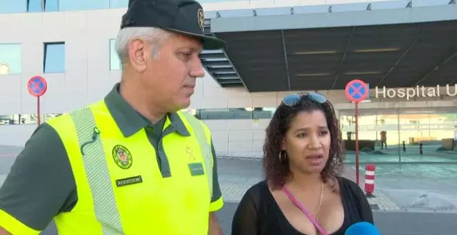 Un Guardia Civil de tráfico salva a un bebé de morir ahogado