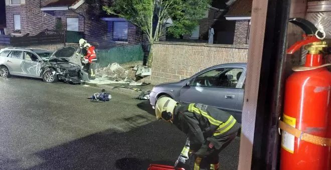 Un accidente de tráfico acaba con una fuga de gas en Beranga