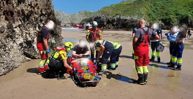 Fallece un hombre en la playa en San Vicente