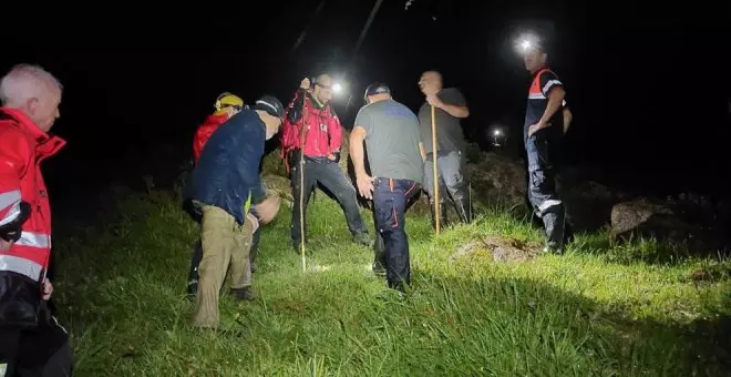 Un amplio operativo rescata a un madrileño de 63 años que se perdió en el monte Llusa