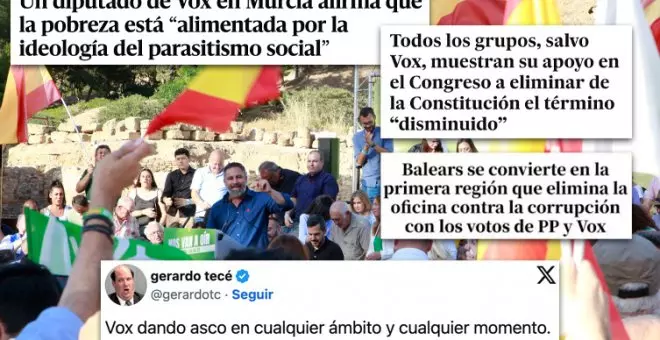 Las barrabasadas y necedades de la ultraderecha de Vox (gracias a los pactos del PP y la equidistancia de muchos)