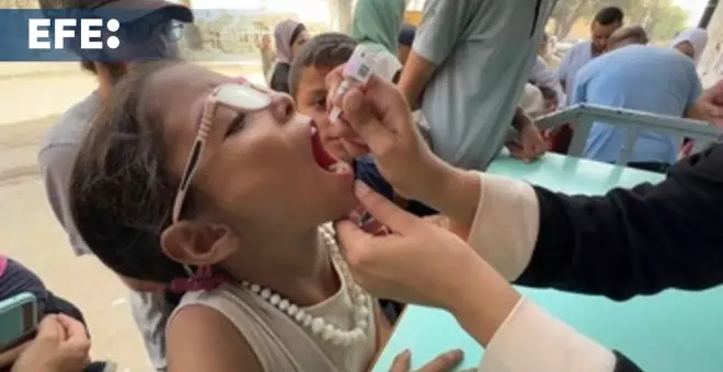 Campaña de vacunación en Gaza por el rebrote de la polio