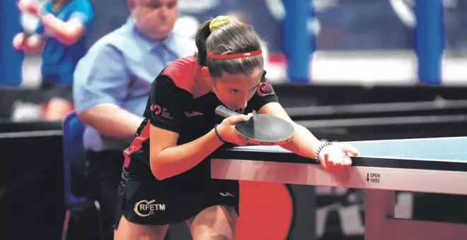 La torrelaveguense Eloísa Barreda, jugadora de tenis de mesa alevín, logra cuatro medallas de oro en los campeonatos de España