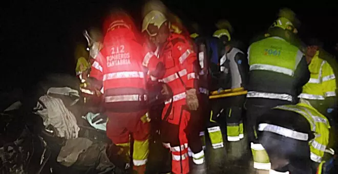 Cuatro heridos en el choque de dos coches en Ramales de la Victoria