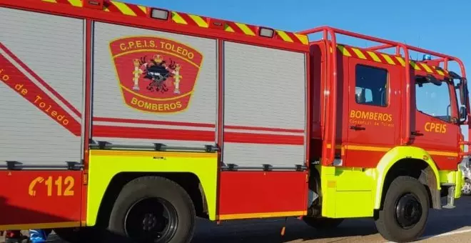 Cinco personas afectadas por inhalación de humo en el incendio de una vivienda en un pueblo de Toledo