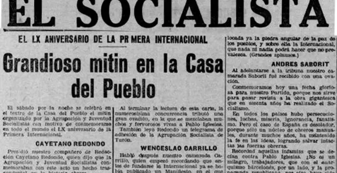 En el 160 aniversario de la Primera Internacional