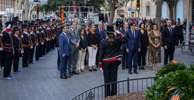 La financiación, la amnistía y el cambio de Govern marcan las ofrendas florales a Rafael Casanova de la Diada de Catalunya