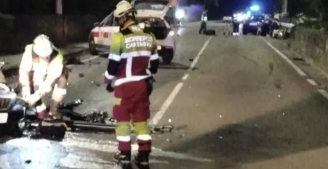 Muere una persona en una colisión de dos vehículos en la A-67 en Cartes