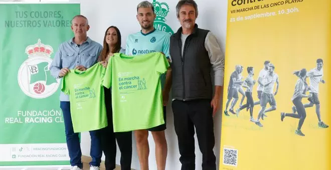 La Fundación Real Racing Club se une a la 'Marcha de las cinco playas' de AECC