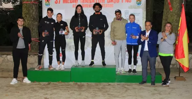 Mohamed El Gahzouany y Elena Loyo, vencedores del 37 Medio Maratón Bajo Pas