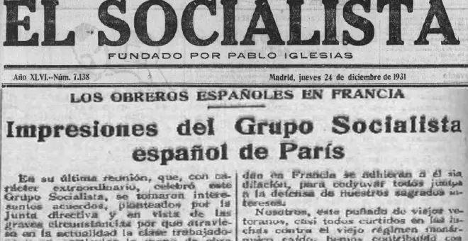 Los socialistas españoles de París por emigrantes (1931)