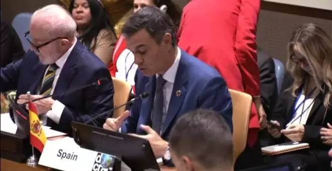 Sánchez lleva su Plan de Acción Democrática ante la ONU donde reclama una respuesta coordinada a la "ola reaccionaria"